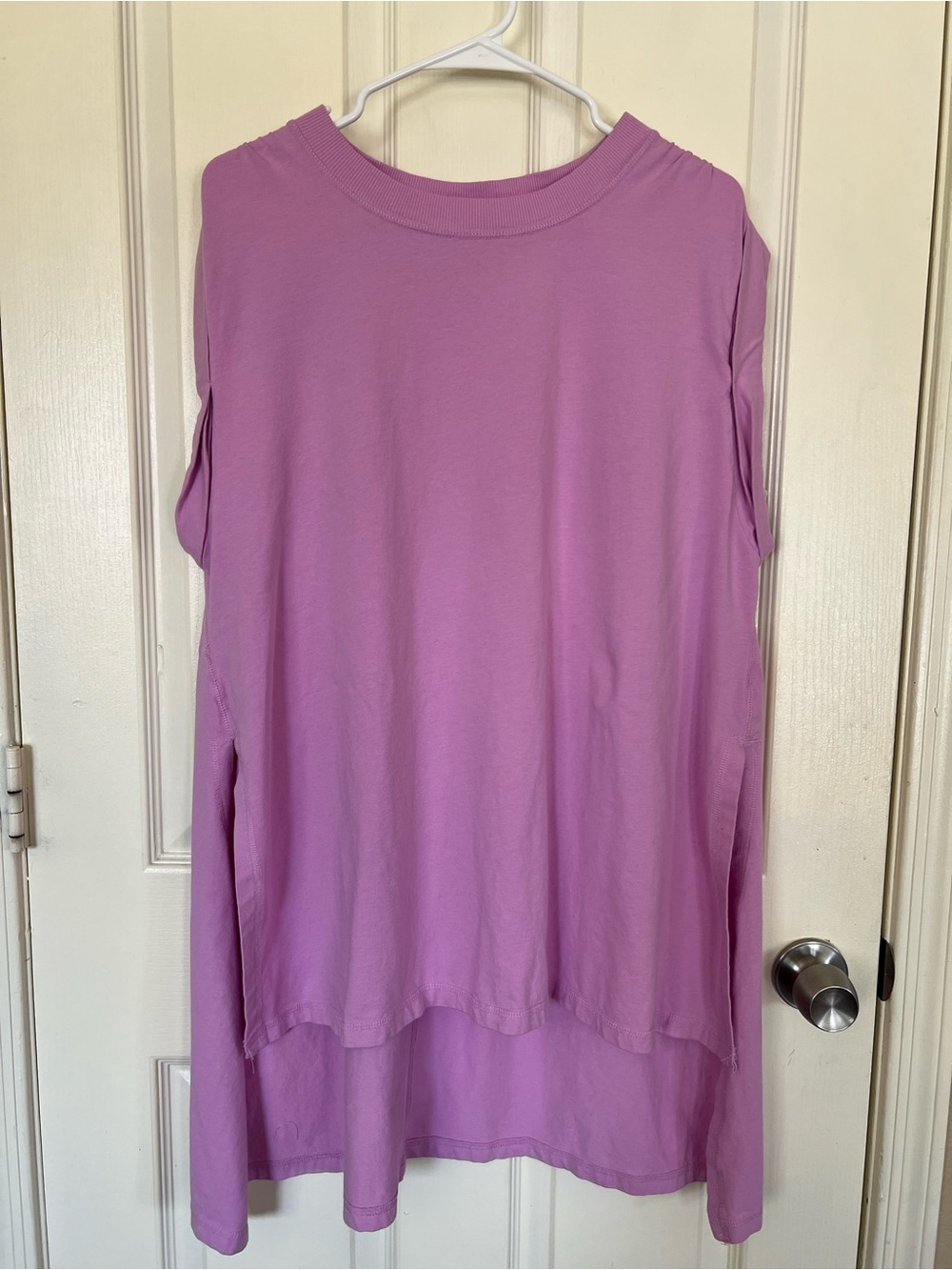 Free People FP Movement Hobo Oversized Top Purple XS High Low